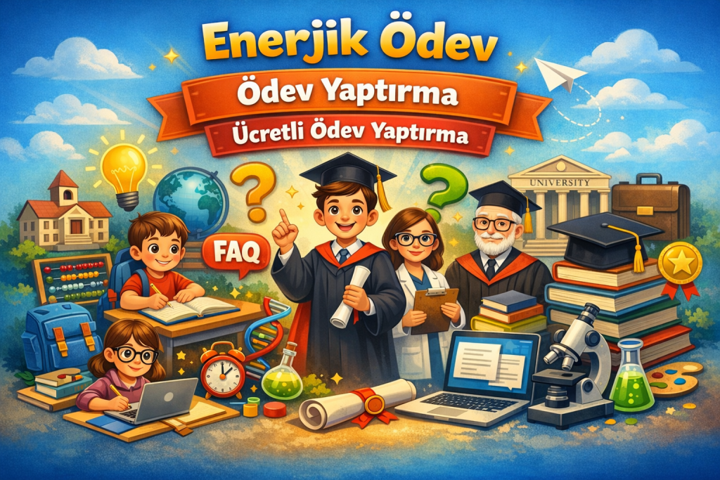 Enerjik Ödev – Ödev Yaptırma – Ücretli Ödev Yaptırma