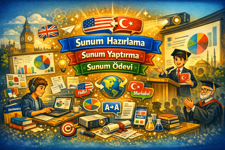 Read more about the article Sunum Hazırlama – Sunum Yaptırma – Sunum Ödevi