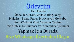 Ödevcim İletişim