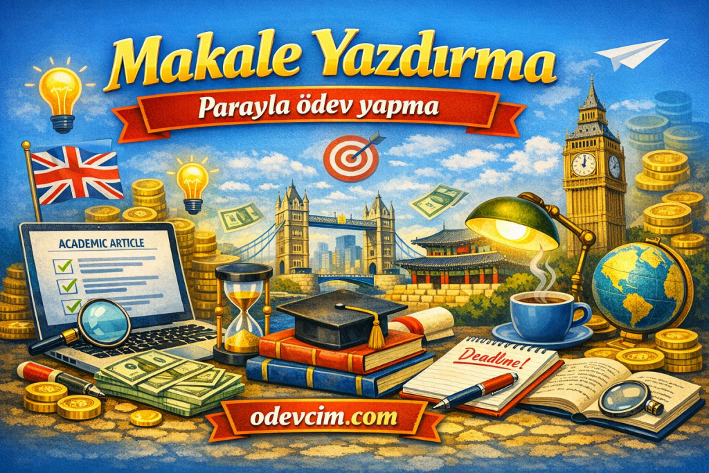 Makale yazdırma ve danışmanlık merkezi - Ödevcim ile akademik makale, SCI-SSCI makale, tıbbi makale, SEO uyumlu blog yazısı, tezden makale çıkarma, research paper, derleme makale, vaka sunumu, meta-analiz, sistematik derleme hizmetleri. 32.195+ başarılı makale, 150+ uzman akademisyen, 12 yıllık deneyim, tüm dünya dillerinde makale çevirisi, intihal raporu, Turnitin garantisi. Akademik makale yazımı, makale düzenleme, proofreading, editing, literatür taraması, kaynakça düzenleme (APA, MLA, Chicago, Harvard, Vancouver). Tıp, mühendislik, sosyal bilimler, fen bilimleri, eğitim bilimleri, hukuk, işletme, psikoloji tüm disiplinlerde profesyonel makale desteği.