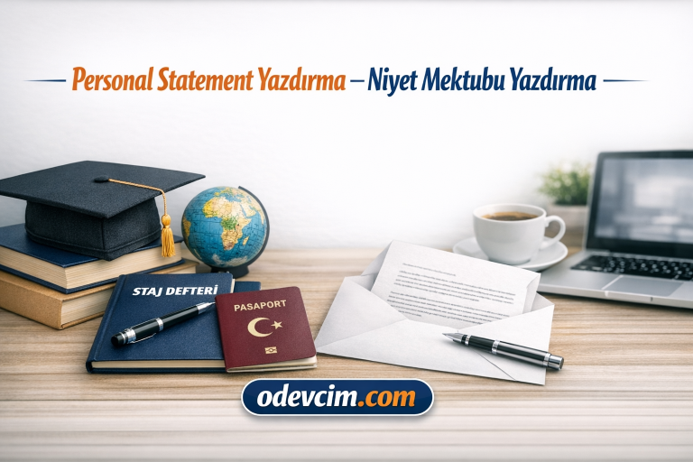 Read more about the article Personal Statement Yazdırma – Niyet Mektubu Yazdırma