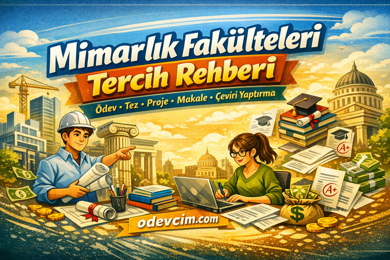 Read more about the article Mimarlık Fakülteleri Tercih Rehberi / Ödev – Tez – Proje – Makale – Çeviri Yaptırma