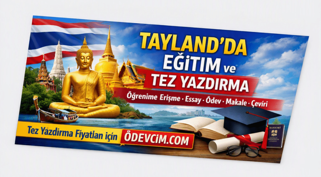 Öğrenime Erişme – Tayland’da Eğitim – Essay – Ödev – Tez – Makale – Çeviri – Tez Yazdırma -Tez Yazdırma Fiyatları
