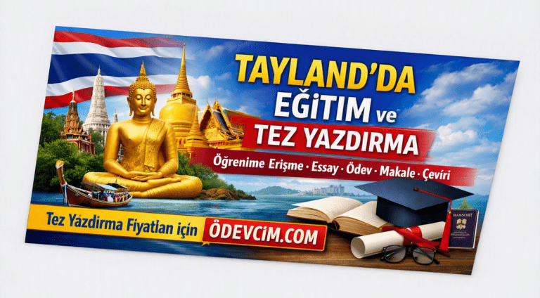 Read more about the article Öğrenime Erişme – Tayland’da Eğitim – Essay – Ödev – Tez – Makale – Çeviri – Tez Yazdırma -Tez Yazdırma Fiyatları