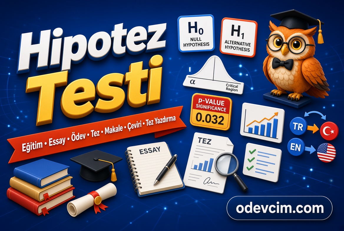Hipotez Testi  Eğitim  Essay  Ödev  Tez  Makale  Çeviri  Tez Yazdırma