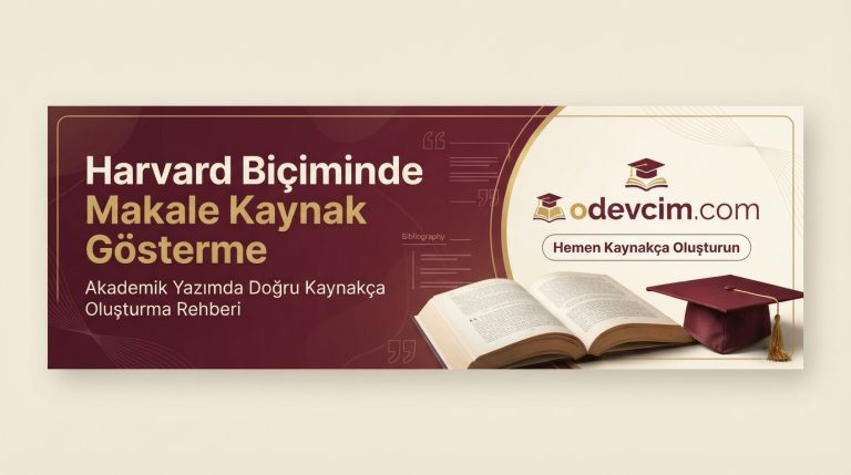 Read more about the article Harvard Biçiminde Makale Kaynak Gösterme