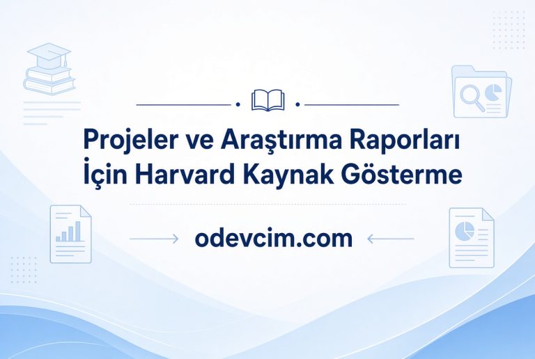 Read more about the article Projeler ve Araştırma Raporları İçin Harvard Kaynak Gösterme