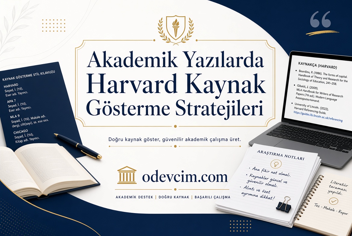 Akademik Yazılarda Harvard Kaynak Gösterme Stratejileri