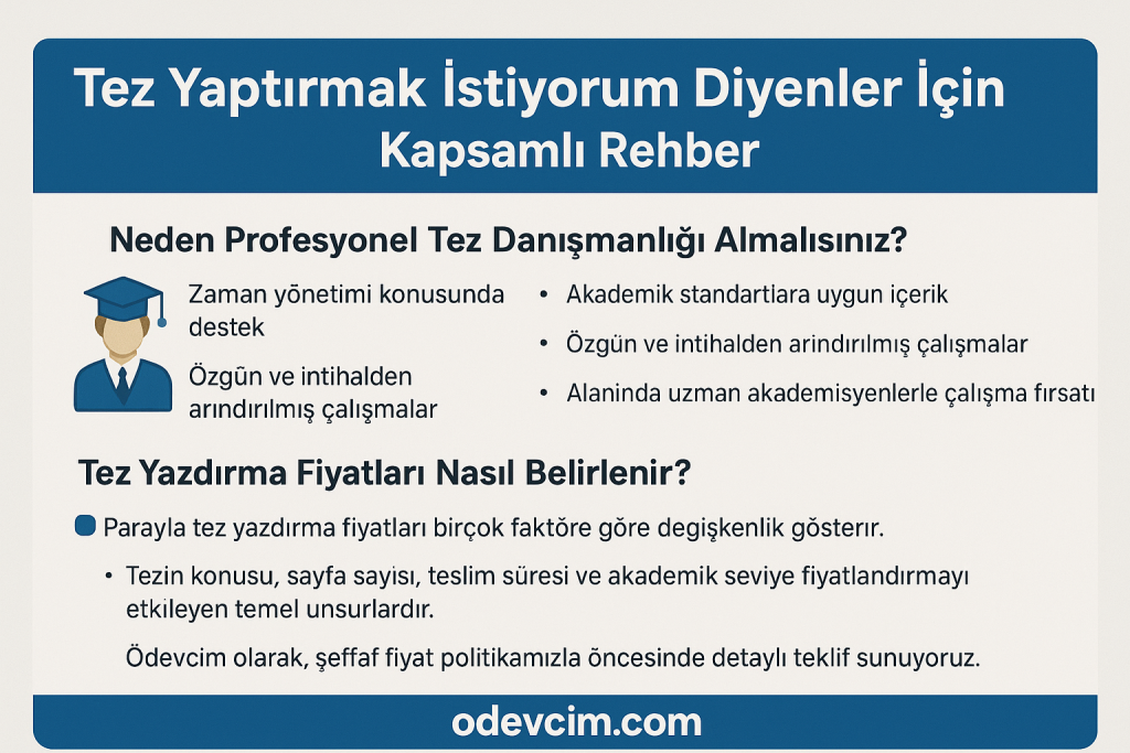 Güvenilir Tez Yazdırma Siteleri