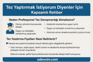 Güvenilir Tez Yazdırma Siteleri