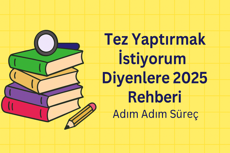 Read more about the article Tez Yaptırmak İstiyorum Diyenlere 2025 Rehberi | Adım Adım Süreç