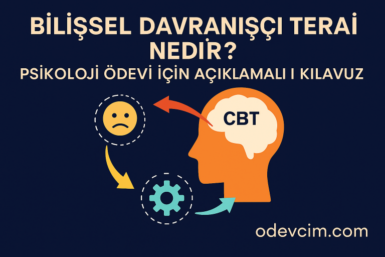 Read more about the article Bilişsel Davranışçı Terapi Nedir? Psikoloji Ödevi İçin Açıklamalı Kılavuz