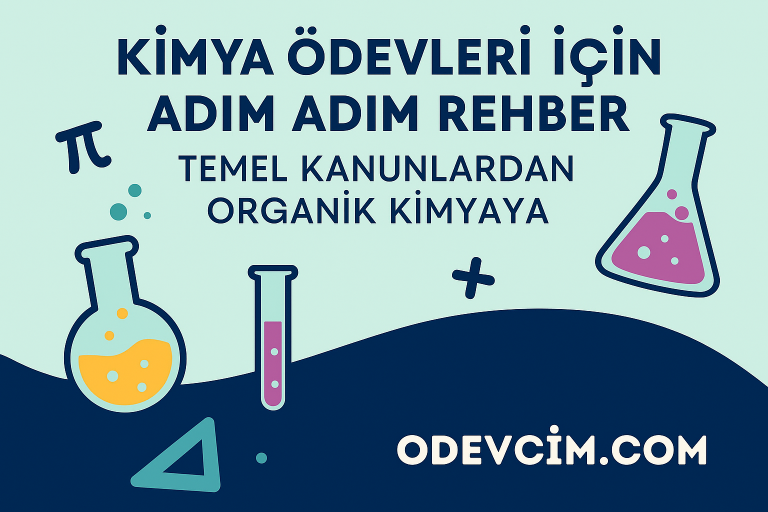 Read more about the article Kimya Ödevleri İçin Adım Adım Rehber: Temel Kanunlardan Organik Kimyaya