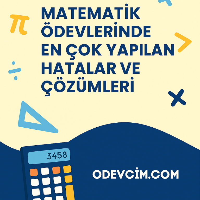 Read more about the article Matematik Ödevlerinde En Çok Yapılan Hatalar ve Çözümleri