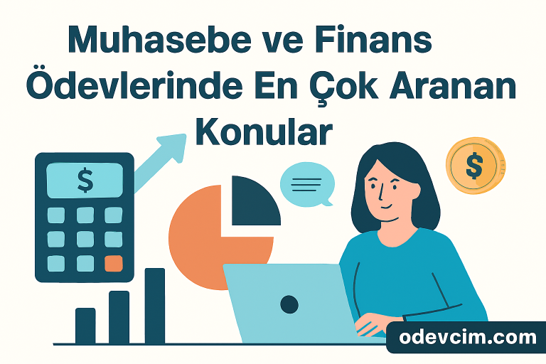 Read more about the article Muhasebe ve Finans Ödevlerinde En Çok Aranan Konular