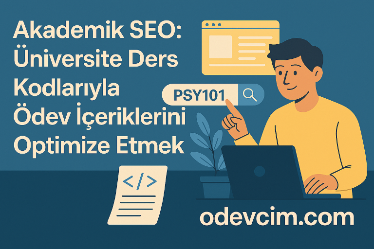 Read more about the article Akademik SEO: Üniversite Ders Kodlarıyla Ödev İçeriklerini Optimize Etmek