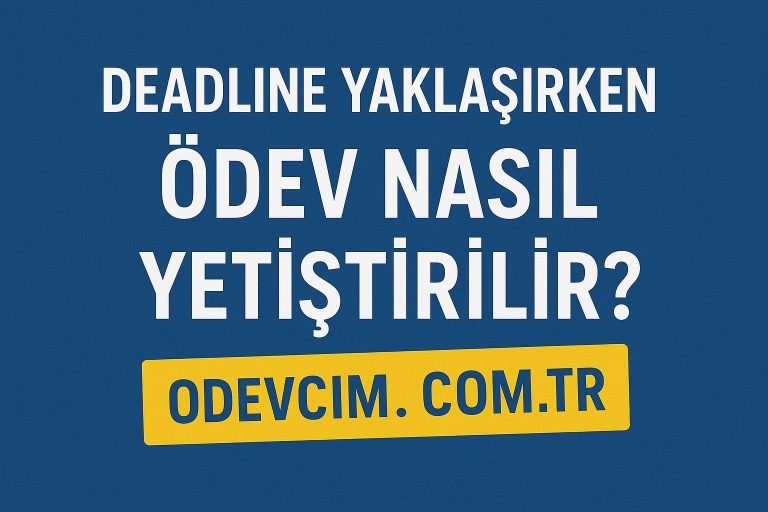 Read more about the article Deadline Yaklaşırken Ödev Nasıl Yetiştirilir?