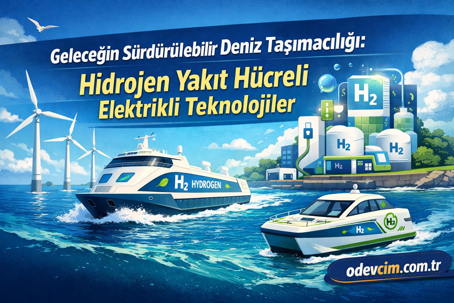 Geleceğin Sürdürülebilir Deniz Taşımacılığı Hidrojen Yakıt Hücreli Elektrikli Teknolojiler Ödevcim Ücretli Ödev Yaptırma