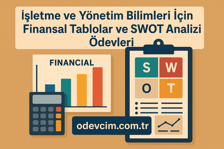 Read more about the article İşletme ve Yönetim Bilimleri İçin Finansal Tablolar ve SWOT Analizi Ödevleri