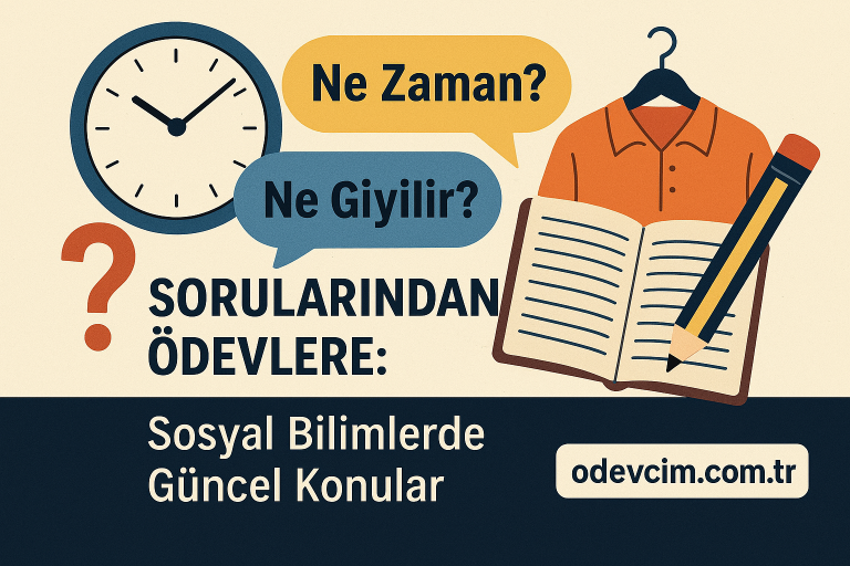 Read more about the article Ne Zaman? Ne Giyilir? Sorularından Ödevlere: Sosyal Bilimlerde Güncel Konular