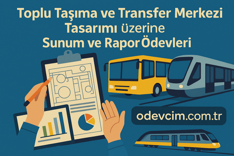 Read more about the article Toplu Taşıma ve Transfer Merkezi Tasarımı Üzerine Sunum ve Rapor Ödevleri