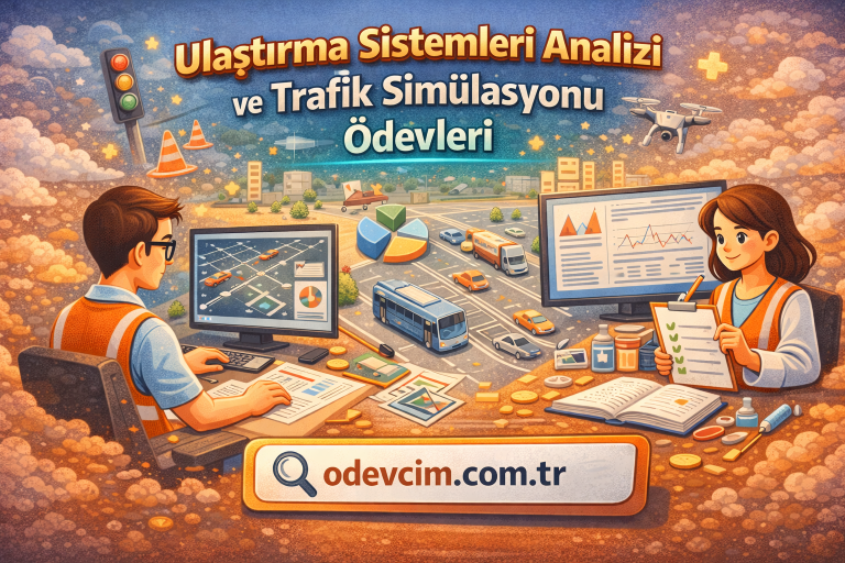 Read more about the article Ulaştırma Sistemleri Analizi ve Trafik Simülasyonu Ödevleri