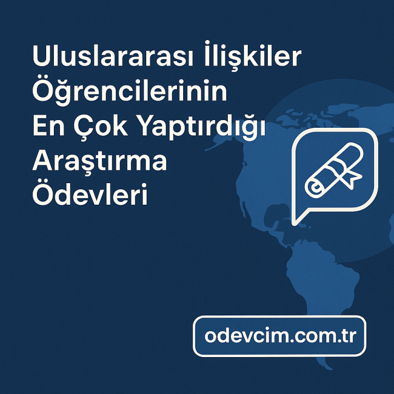 Read more about the article Uluslararası İlişkiler Öğrencilerinin En Çok Yaptırdığı Araştırma Ödevleri