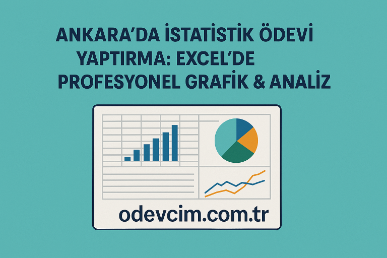 Read more about the article Ankara’da İstatistik Ödevi Yaptırma: Excel’de Profesyonel Grafik & Analiz
