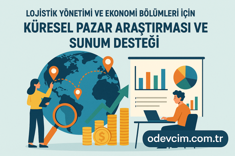 Read more about the article Lojistik Yönetimi ve Ekonomi Bölümleri İçin Küresel Pazar Araştırması ve Sunum Desteği