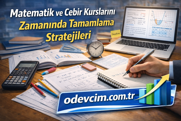 Read more about the article Matematik ve Cebir Kurslarını Zamanında Tamamlama Stratejileri