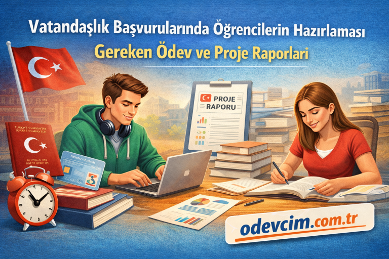 Read more about the article Vatandaşlık Başvurularında Öğrencilerin Hazırlaması Gereken Ödev ve Proje Raporları