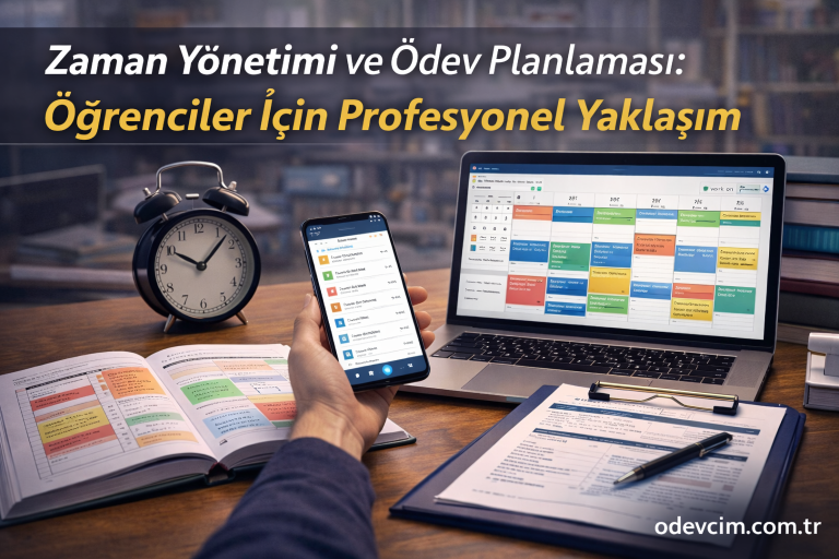 Read more about the article Zaman Yönetimi ve Ödev Planlaması: Öğrenciler İçin Profesyonel Yaklaşım
