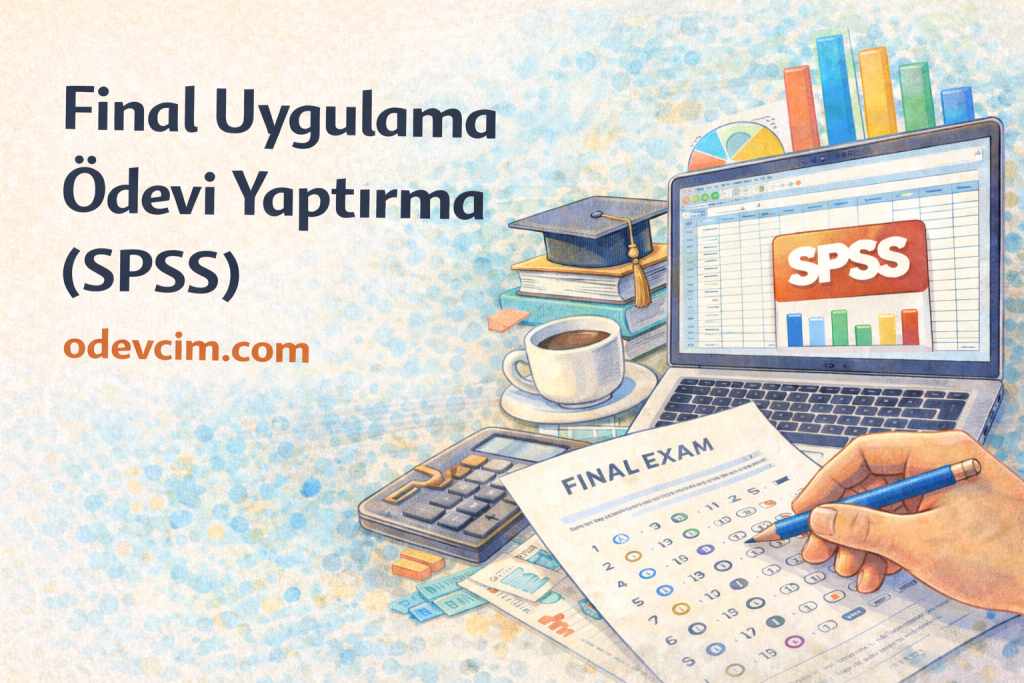 Final uygulama ödevi yaptırma spss - faktör analizi, güvenilirlik, regresyon, anova ve korelasyon testleri için profesyonel destek - Ödevcim