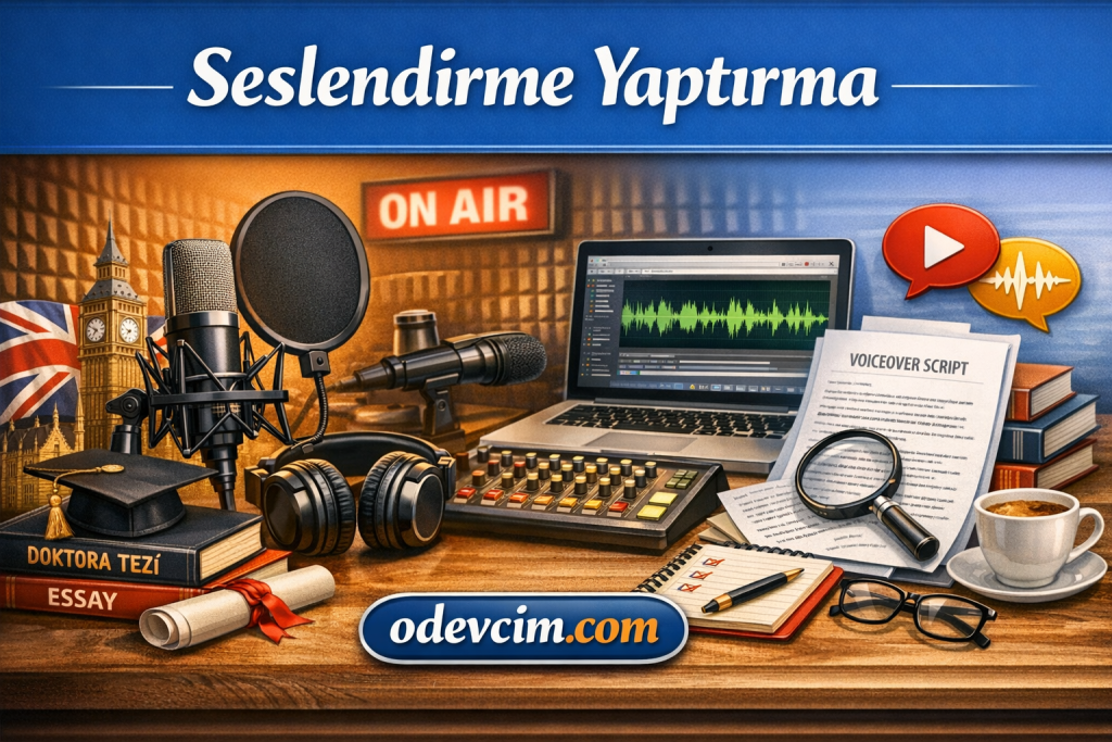 Seslendirme Yaptırma - Profesyonel reklam, dublaj, animasyon, belgesel, eğitim videosu ve kurumsal seslendirme hizmetleri - Ödevcim