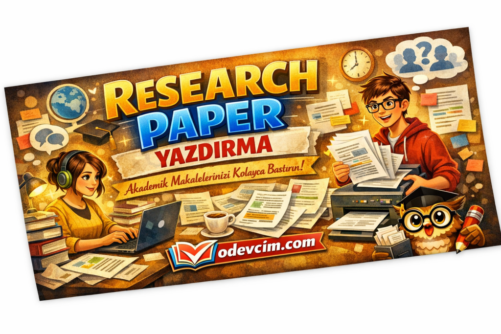 Research Paper Yazdırmak İstiyorum