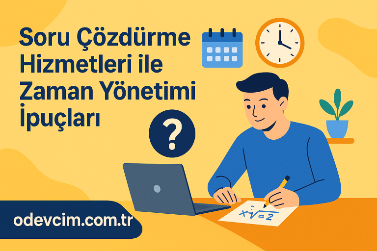 Read more about the article Soru Çözdürme Hizmetleri ile Zaman Yönetimi İpuçları