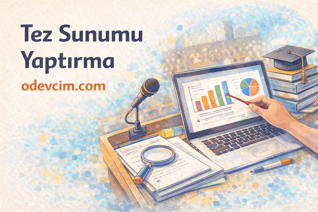 Tez sunumu yaptırma   doktora ve yüksek lisans tez savunma sunumu hazırlama jüri önünde başarılı sunum teknikleri   Ödevcim