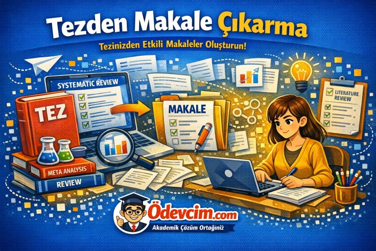 Read more about the article Tezden Makale Çıkarma