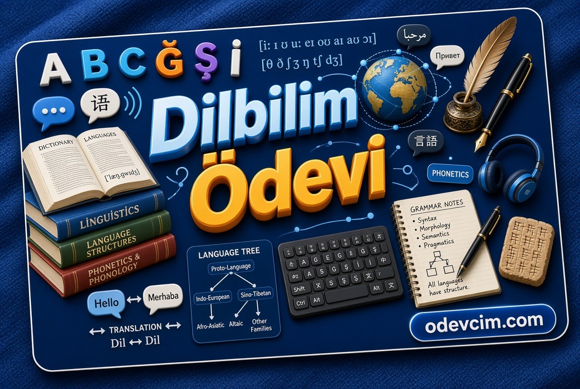 Dilbilim Ödevi Ödevcim Ücretli Ödev Yaptırma Dilbilim Ödevi