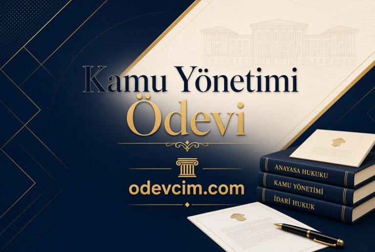 Read more about the article Kamu Yönetimi Ödevi