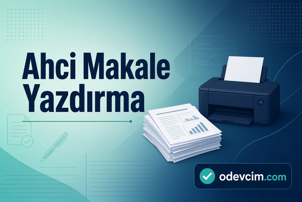 Ahci Makale Yazdırma