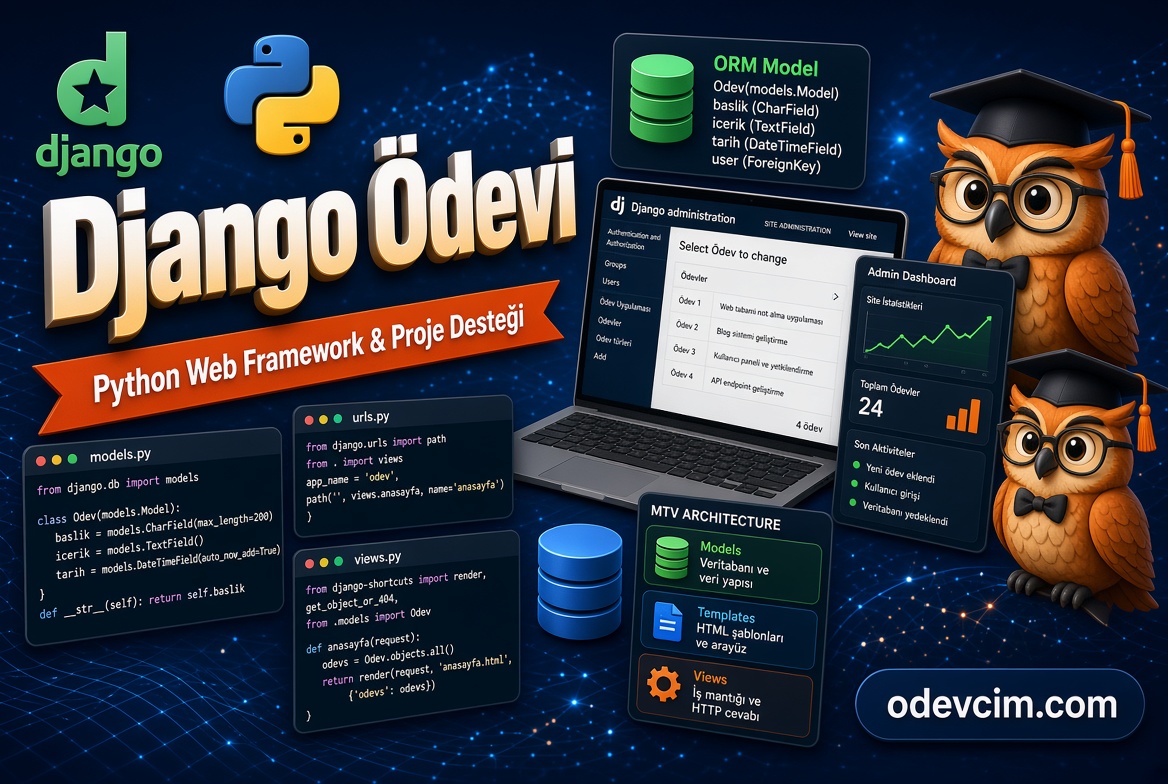Django Ödevi Ödevcim Ücretli Ödev Yaptırma Django Ödevi