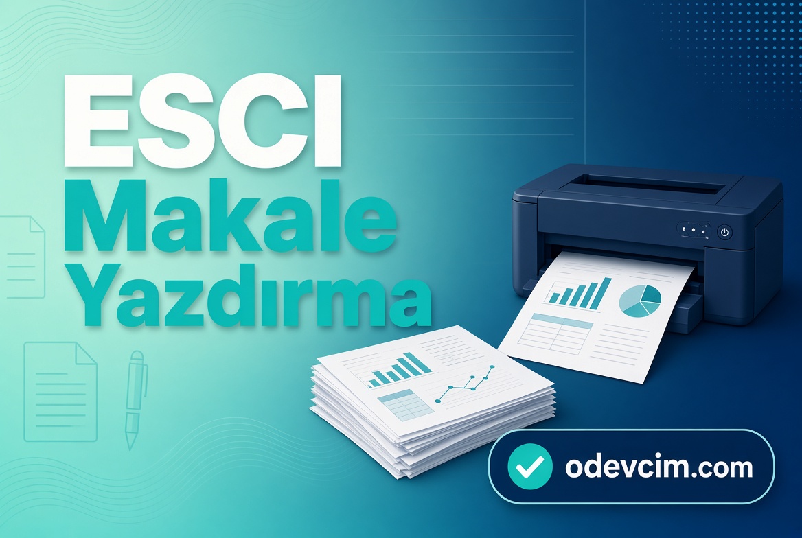 ESCI Makale Yazdırma
