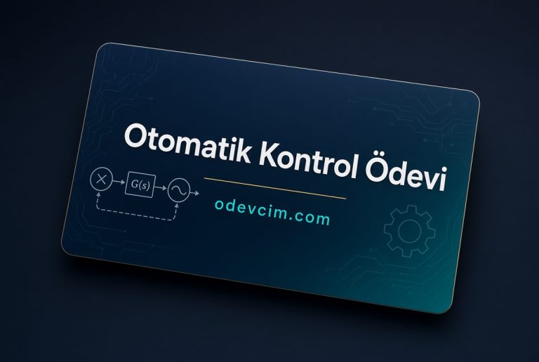 Read more about the article Otomatik Kontrol Ödevi