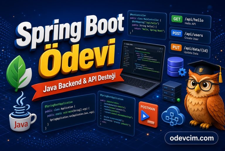 Read more about the article Spring Boot Ödevi