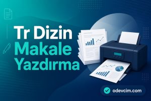 Tr Dizin Makale Yazdırma