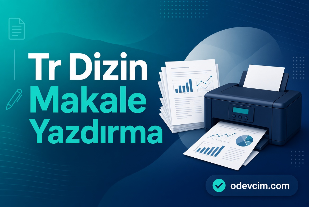 Tr Dizin Makale Yazdırma