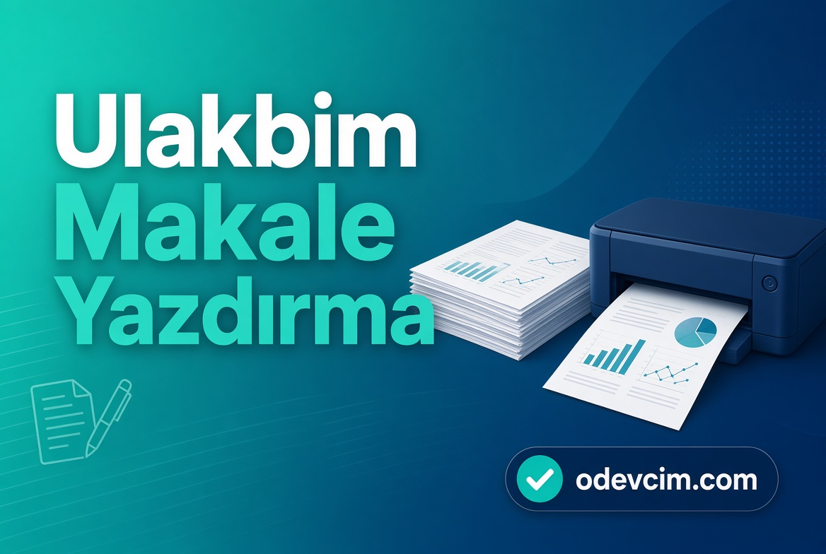 Ulakbim Makale Yazdırma