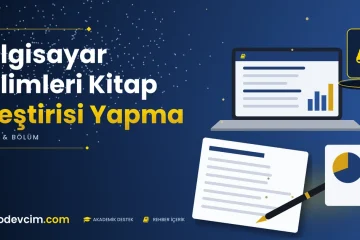 Bilgisayar Bilimleri Kitap Eleştirisi Yapma  Ödevcim kapak görseli kitap simgeli akademik belge illüstrasyonu