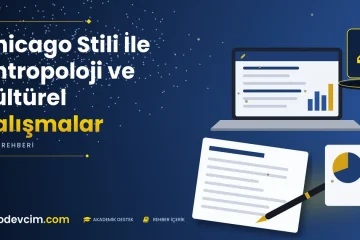 Chicago Stili İle Antropoloji ve Kültürel Çalışmalar  Ödevcim kapak görseli kalem simgeli akademik belge illüstrasyonu